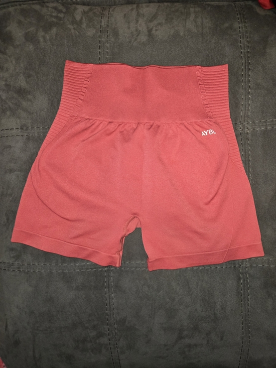 AYBL Pants - AYBL Coral Pink High-Waist Seamless Bike Shorts